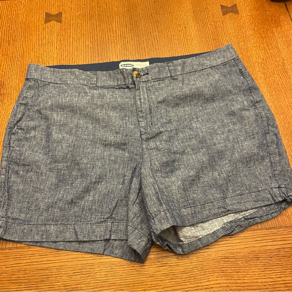 Linen Blend Shorts